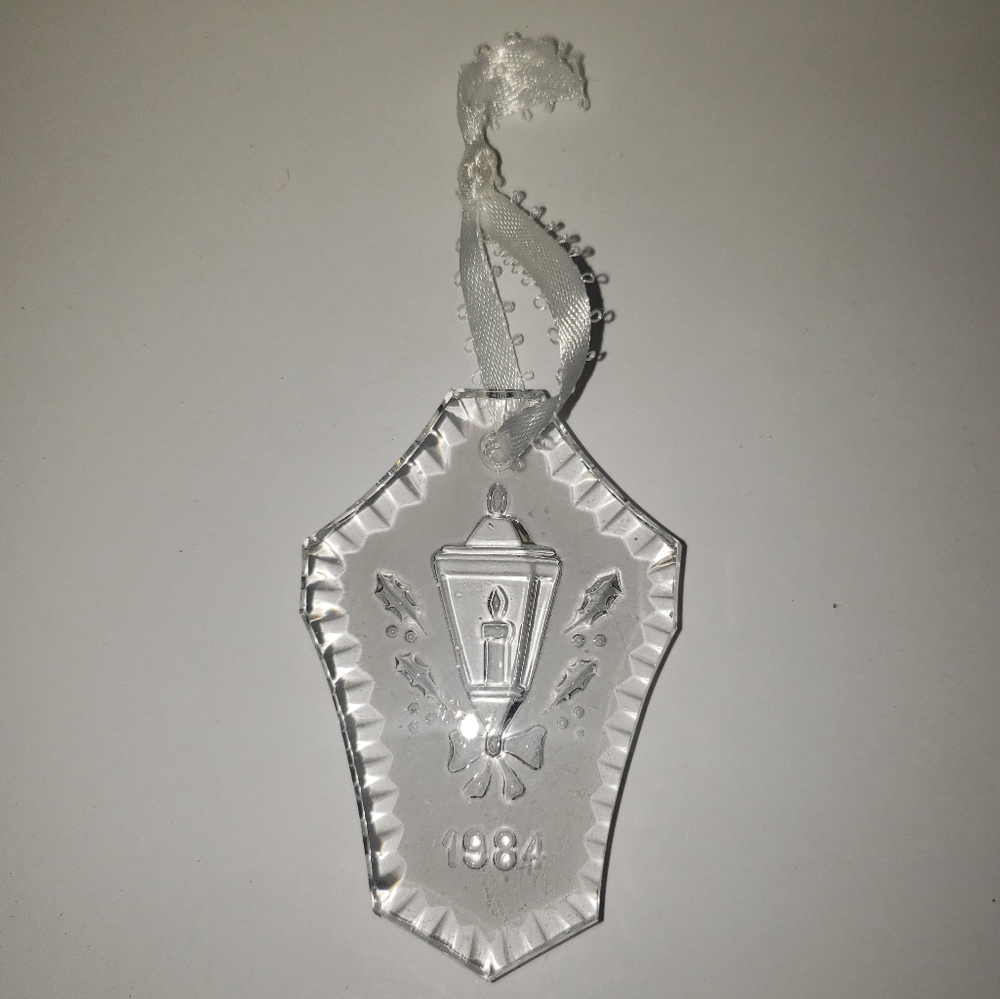 Vintage Waterford Crystal Christmas Ornament, 1984